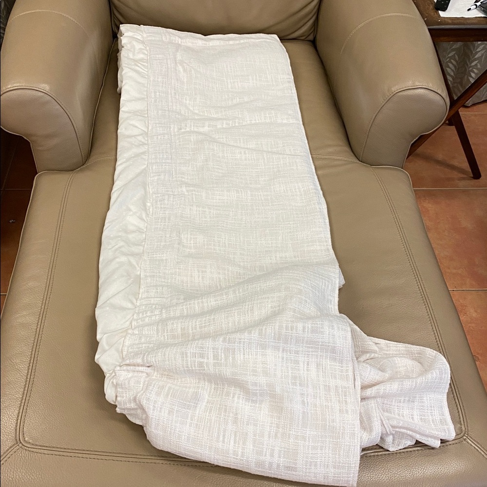 Bed Skirt for King Size Platform Bed - Handcrafted - WinterWhite